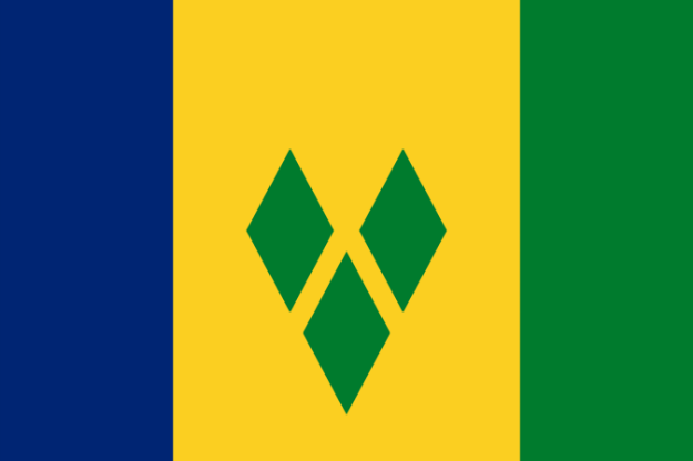 Vlag St. Vincent & the Grenadines - 100x150cm Spun-Poly